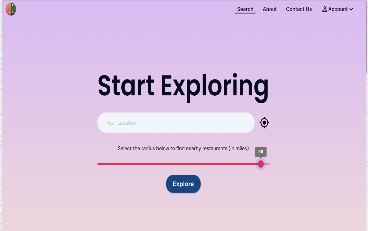 Eats Near You Dashboard